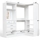 preview thumbnail 6 of 19, Cimly Set of 2 Corner Closet System with Drawers, Closet Organizer with Hanging Rods and Storage Shelves