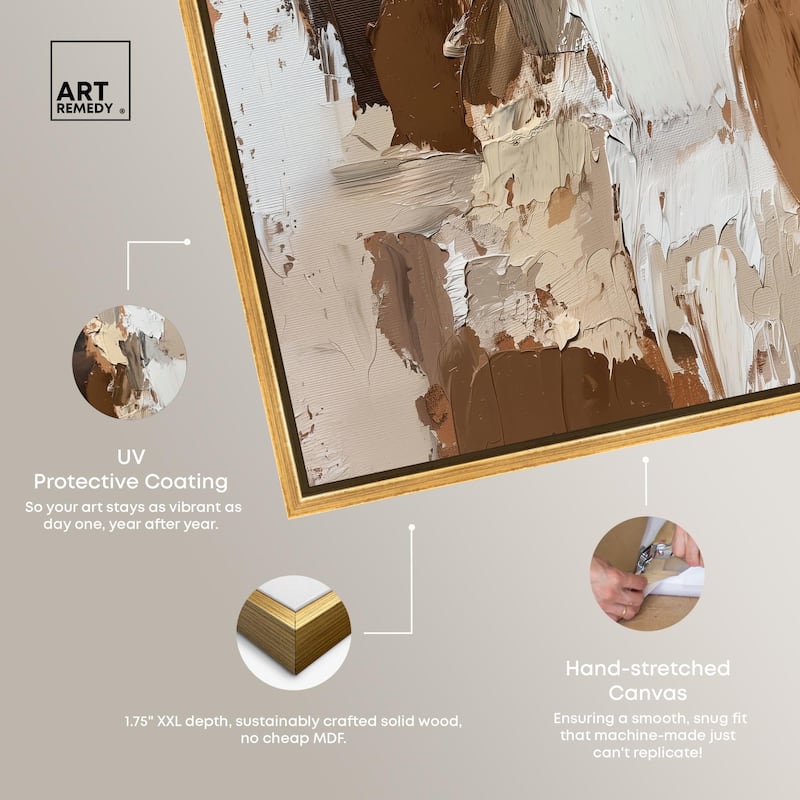 Beige Variations Canvas by Art Remedy