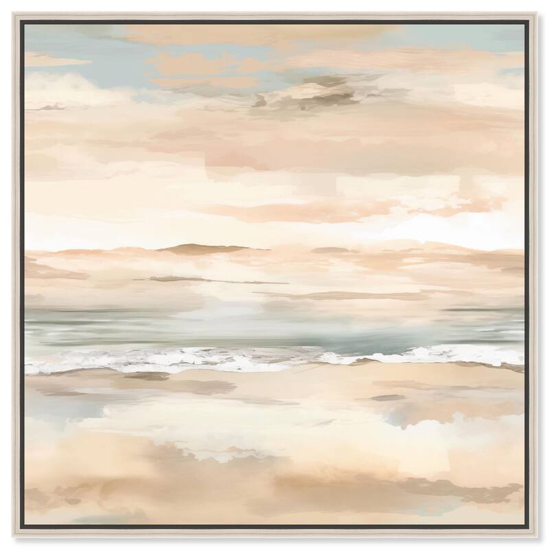 Roseate Skyfall II Canvas by Art Remedy - Silver - 40" x 40"