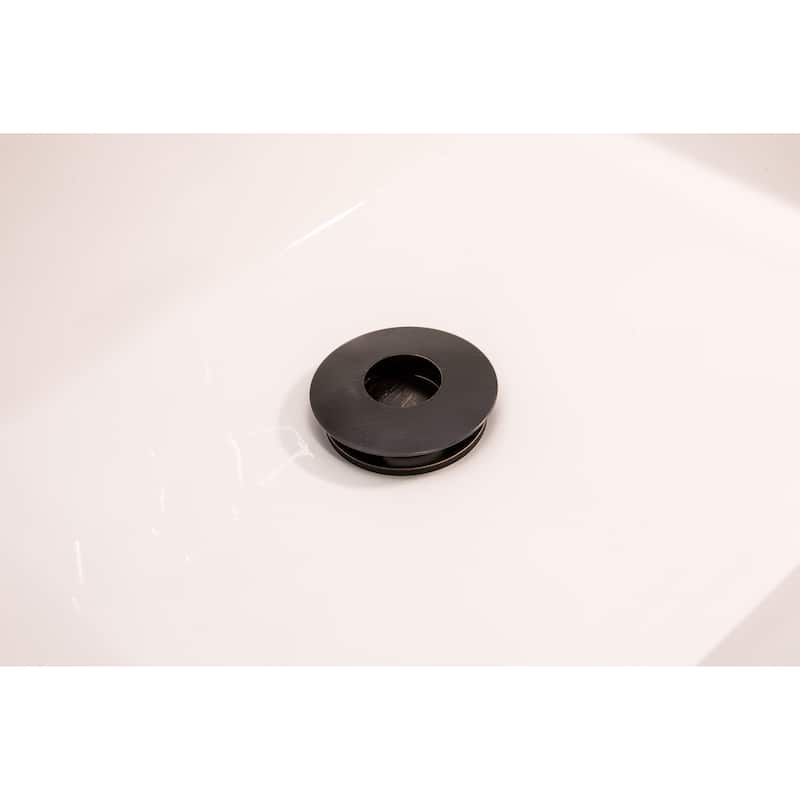Keeney Push Button Bathroom Sink Drain with Overflow N/A On Sale