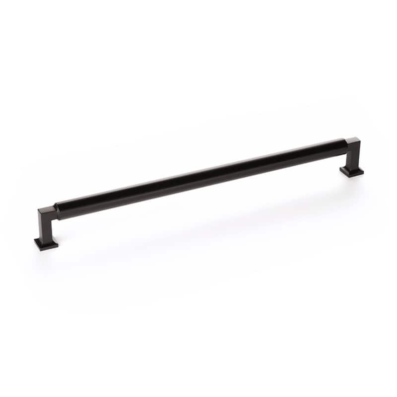 Schaub and Company 481 Haniburton 12" Center to Center Modern - Matte Black