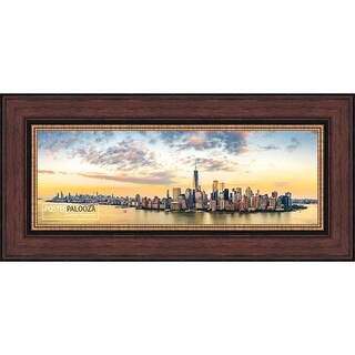 30x10 Traditional Walnut Complete Wood Panoramic Frame with UV Acrylic ...