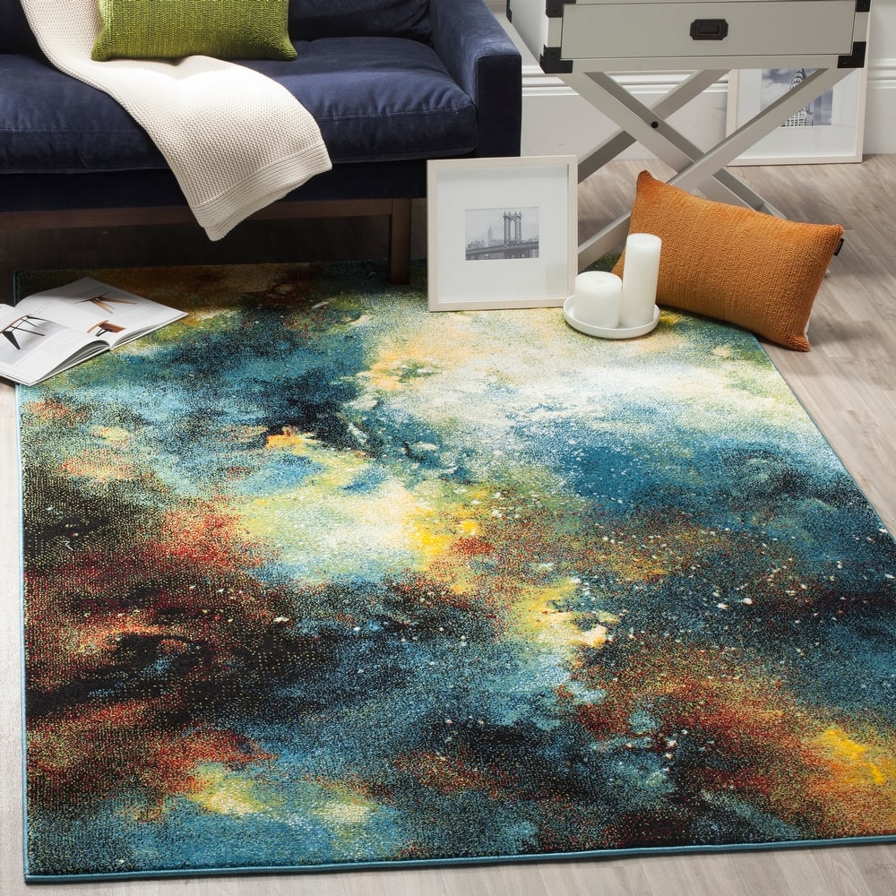 SAFAVIEH Galaxy Cirilla Modern Contemporary Celestial Rug