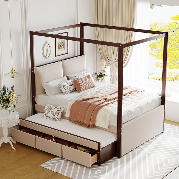 The gray barn epona deals contemporary arched four poster bed