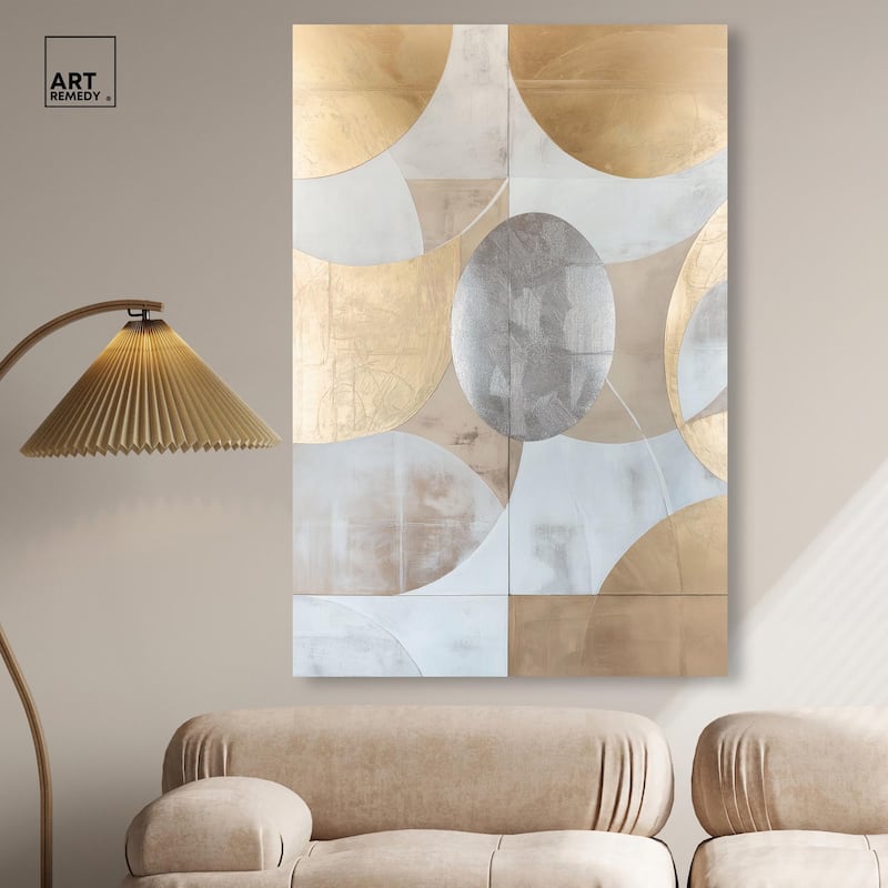 Golden Orb II Canvas by Art Remedy, Gallery Wrapped