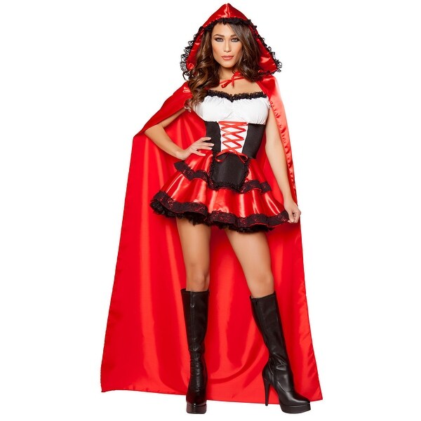 Shop Little Red Rider Costume Hoty Red Riding Hood Costume Red Black White Overstock 17886269