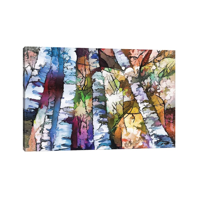 iCanvas "White Aspen And Birch Trees" by OLena Art Canvas Print