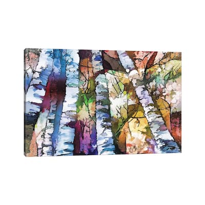 iCanvas "White Aspen And Birch Trees" by OLena Art Canvas Print