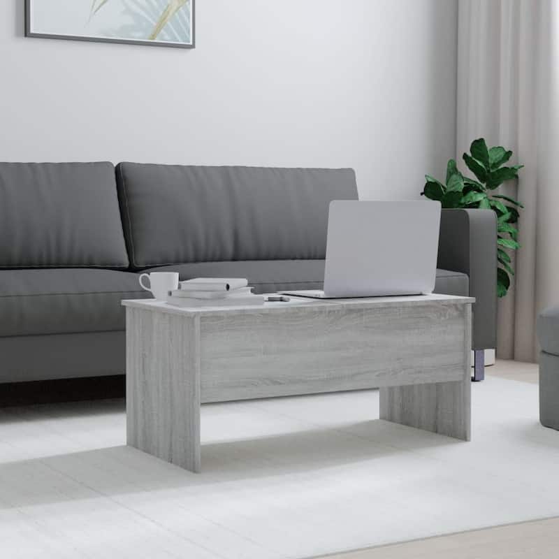 vidaXL Coffee Table Lift Top End Table Accent Side Sofa Table Engineered Wood - 40.2" x 19.9" x 18.3"