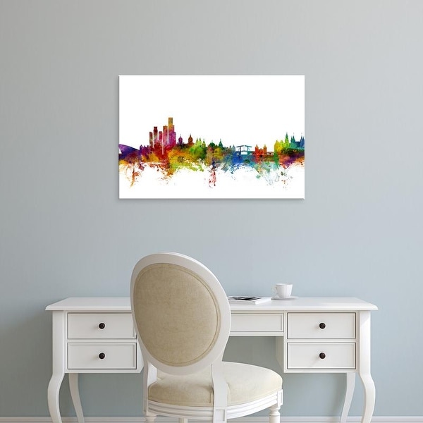 Easy Art Prints Michael Tompsett's 'Amsterdam The Netherlands Skyline' Premium Canvas Art