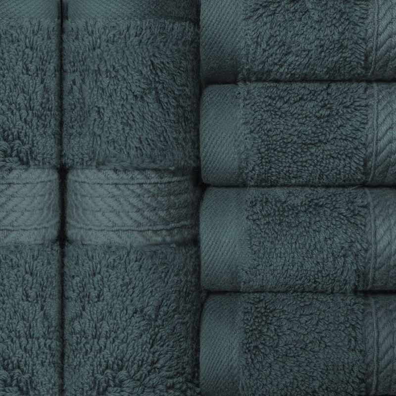 Superior Egyptian Cotton Pile Heavyweight Face Towel Set of 6