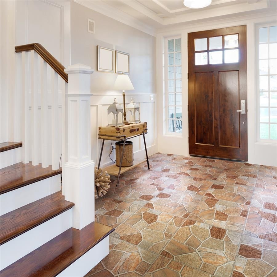 Merola Tile Leticia Beige 17-3/4" x 17-3/4" Ceramic Floor and Wall Tile