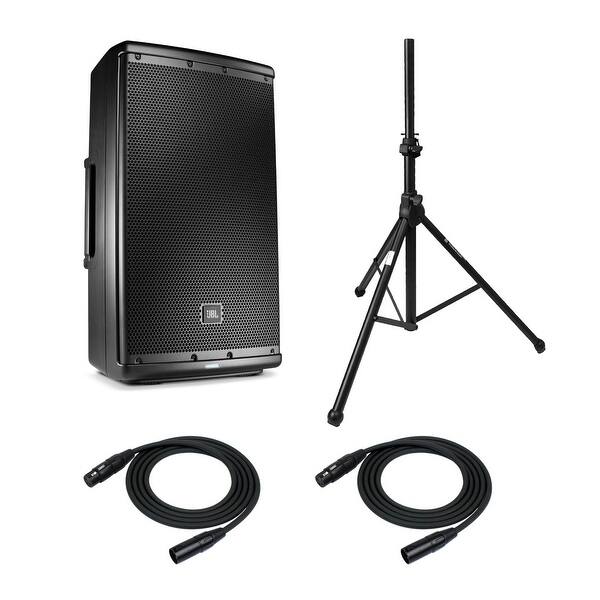 Shop Jbl Eon612 12 Two Way Pa System With Speaker Stands Xlr Mic Cables Overstock 29834583
