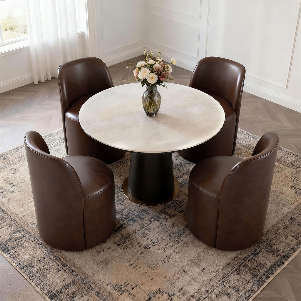 Modern Barrel Dining Chair for Dining Room