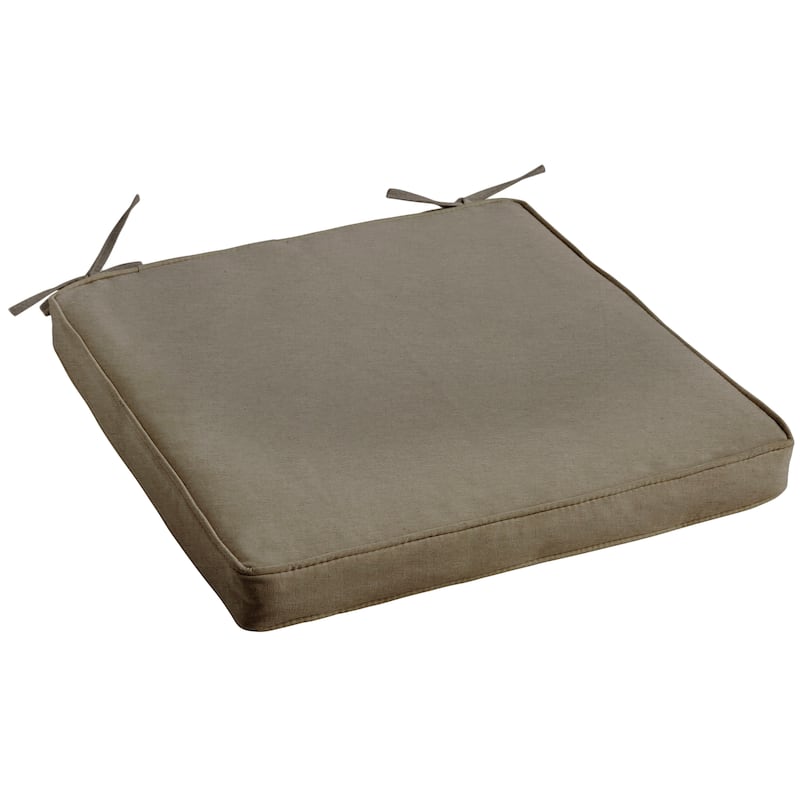 Lehigh Sunbrella Chair Cushion, Set of 2 - 19 in w x 16 in d - canvas taupe