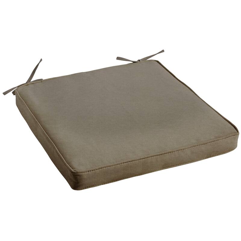 Lehigh Sunbrella Indoor/ Outdoor Chair Cushions, Set of 4 - 19 in w x 16 in d - 19 in w x 16 in d - canvas taupe
