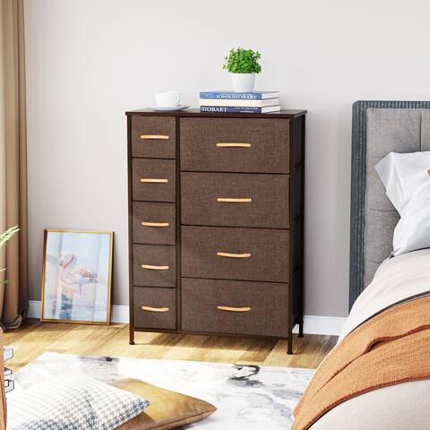 Pellebant Fabric Vertical Dresser Storage Tower with 9 Drawers