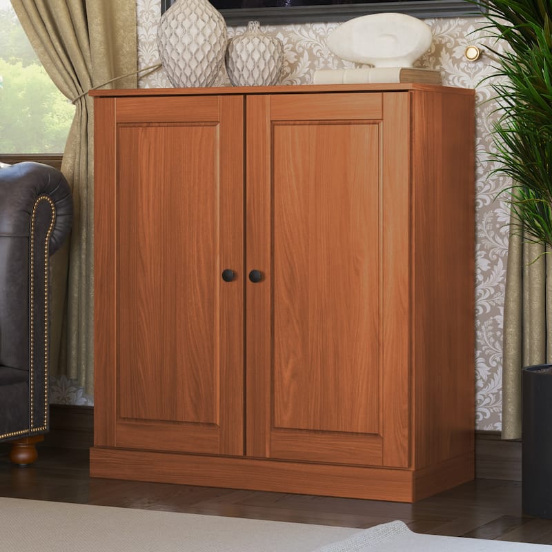 100% Solid Wood 3-shelf Bookcase with Optional Doors by Palace Imports