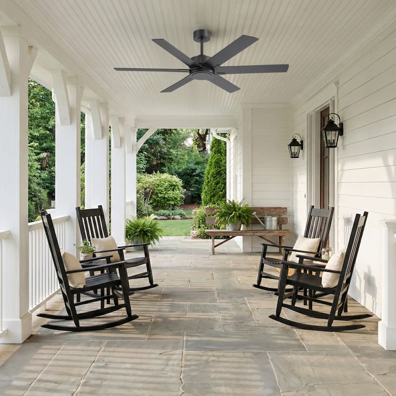 48/56/60 Inch Reversible Blade Ceiling Fan No Light with Remote Control