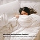 preview thumbnail 6 of 82, All Season Lightweight & Medium Weight White Goose Feather Down Comforter Duvet Insert