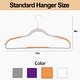 preview thumbnail 10 of 38, Clothes Hangers Plastic Coat Hangers Non-Slip Space-Saving Swivel Hook