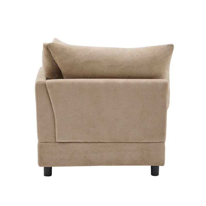 Christopher Knight Home - Evelyn Modern Modular Upholstery L-Shaped Sectional Sofa