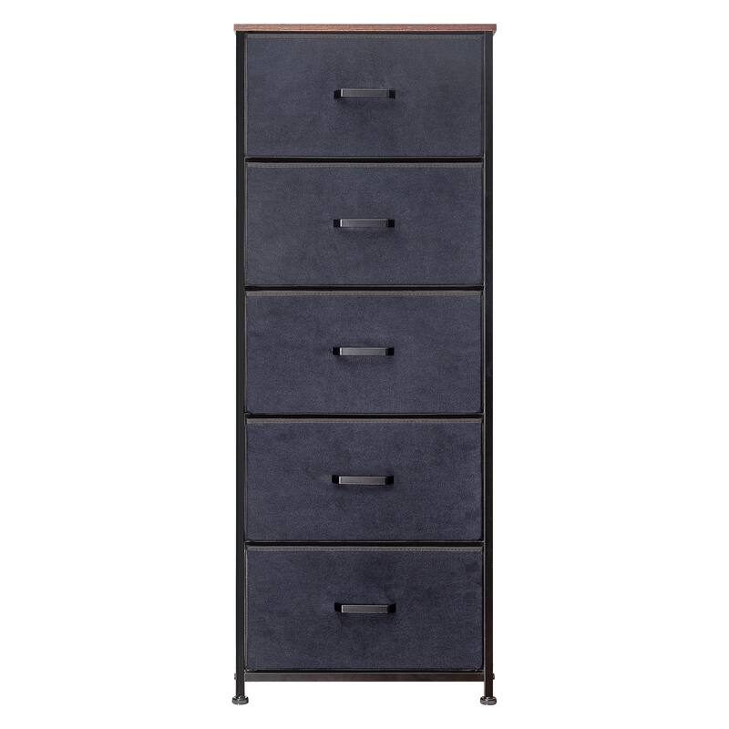 Crestlive Products Household 5-Drawer Vertical Dresser Storage Chest