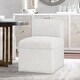 preview thumbnail 13 of 18, Dayla Modern Fabric Upholstered Caster Dining Chair by Greyson Living Sea Oat