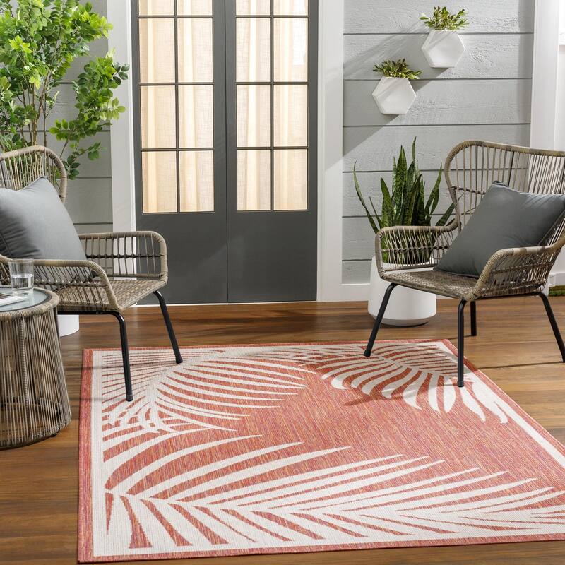 Livabliss Long Beach Outdoor Safe Tropical Area Rug