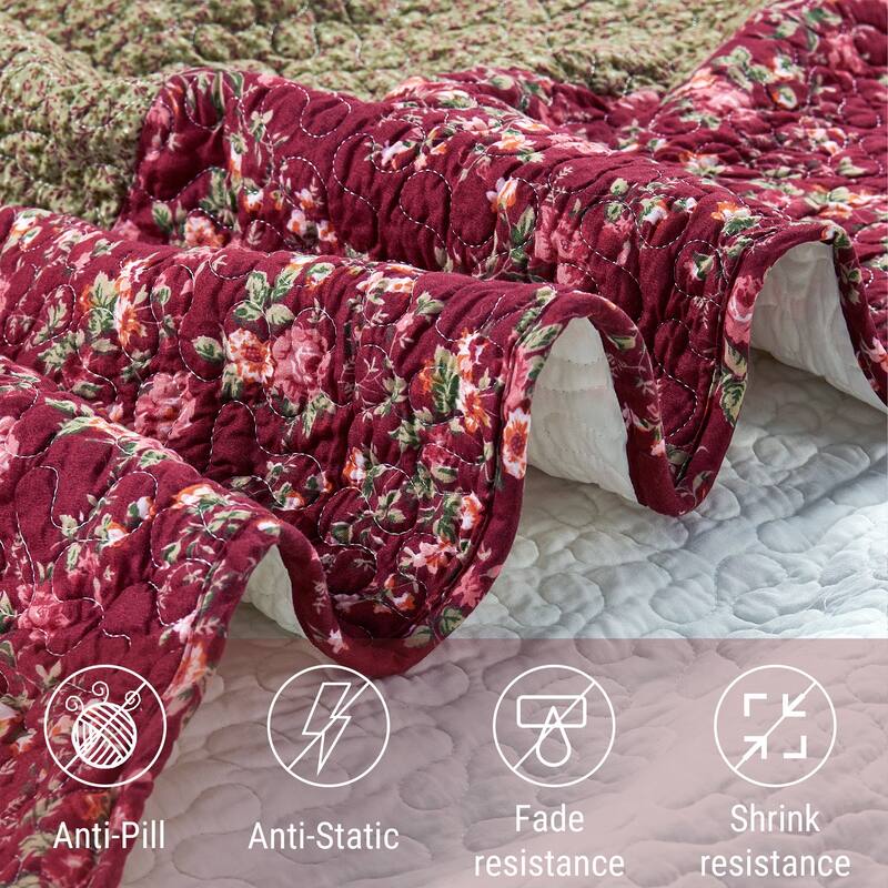 Serenta Oversized Saigon 7 Piece Bedspread Set, Queen and King