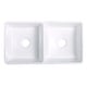preview thumbnail 1 of 7, Double Bowl Farmhouse Kitchen Sink 33" Undermount Reversible Sink White Rectangular Double Basin with Drains Renovators Supply White