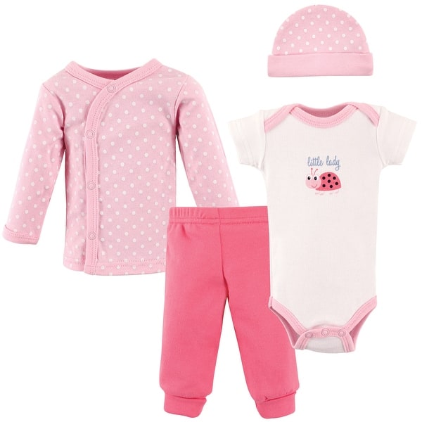 slide 1 of 1, Luvable Friends Baby Girl Cotton Preemie Layette Set, Little Lady, Preemie - Little Lady Preemie - Little Lady