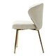 preview thumbnail 25 of 105, Luna Modern Glam Upholstered Tufted Back Side Accent Dining Chair with Small Base by HULALA HOME