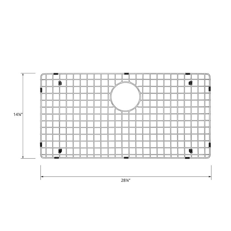 Karran Stainless Steel Bottom Grid 28 1/4" x 14 1/4" fits on QT-812 and QU-812