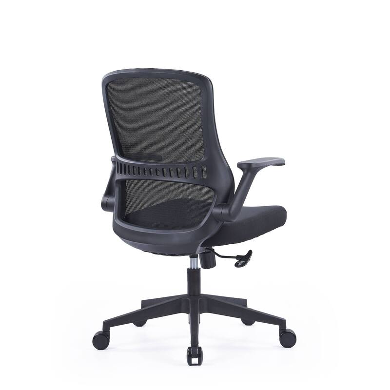 Black Adjustable Height Swivel Rolling Executive Office Chair