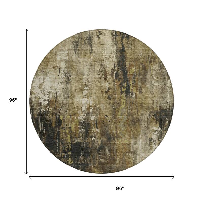 HomeRoots Abstract Transitional Rectangle Outdoor Rug