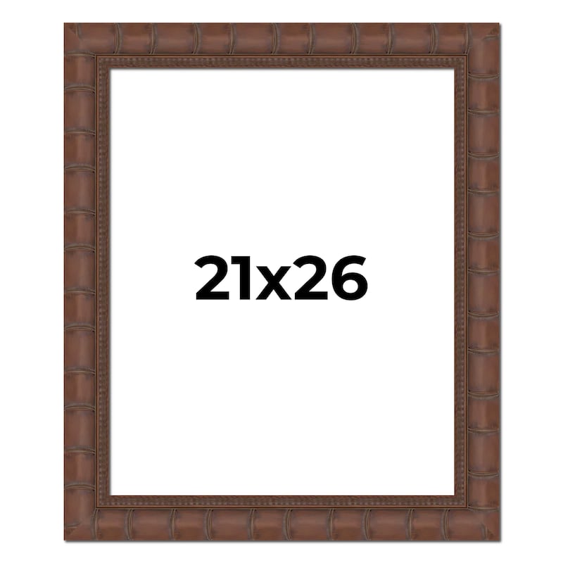 21x26 Frame Pewter Solid Wood Picture Frame Width 1.625 Inches | Interior Frame Depth 0.6875 Inches