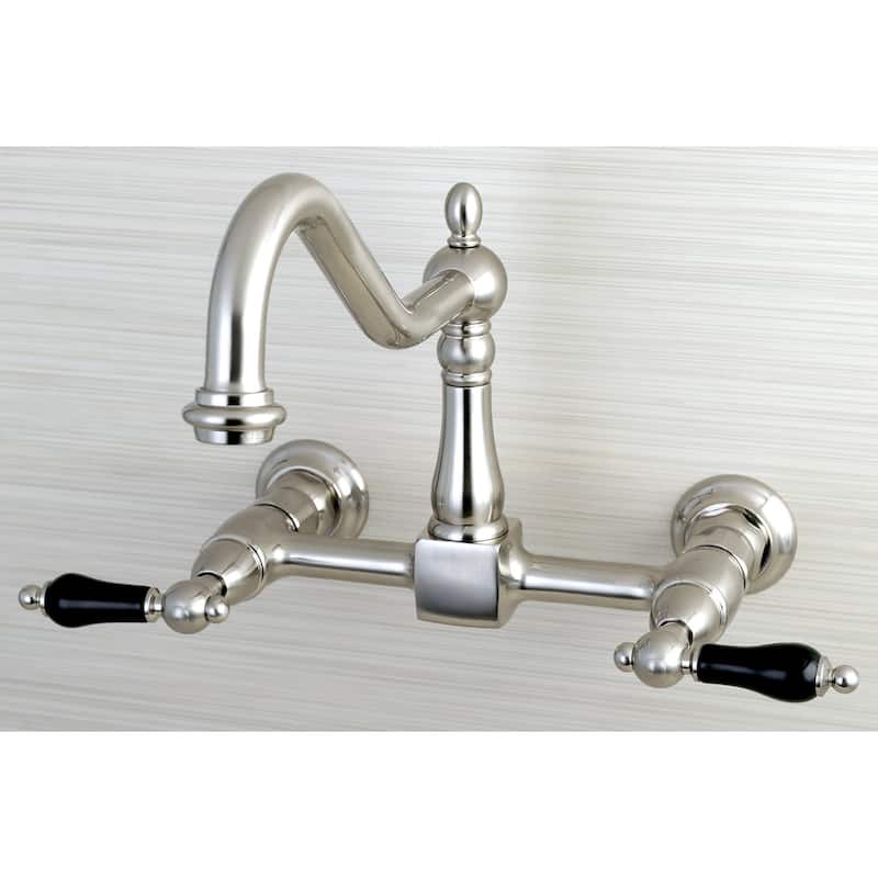 Kingston Brass Duchess 1.8 GPM Wall Mounted Bridge Kitchen Faucet