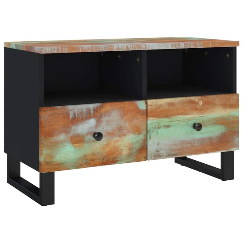vidaXL TV Stand 27.6"x13"x18.1" Solid Wood Mango