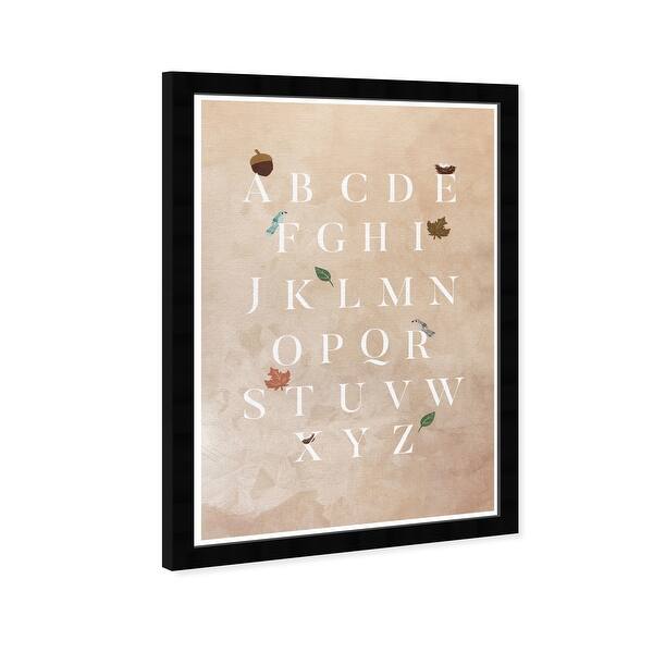Shop Wynwood Studio Nature Alphabet Typography And Quotes Wall Art Framed Print Letters And Calligraphy Brown White Overstock 31292773
