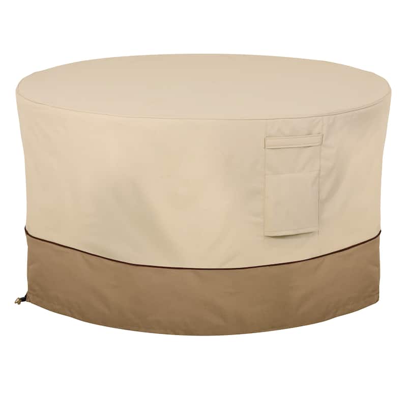 Classic Accessories Veranda Water-Resistant 42 Inch Round Fire Pit Table Cover