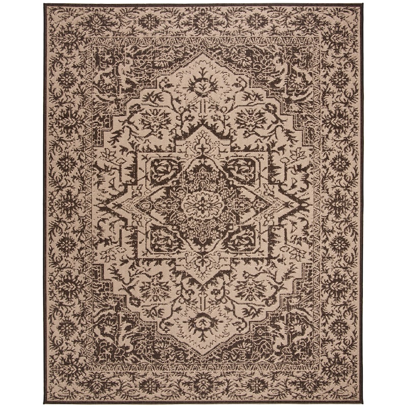 SAFAVIEH Linden Rick Indoor/ Outdoor Waterproof Patio Backyard Rug