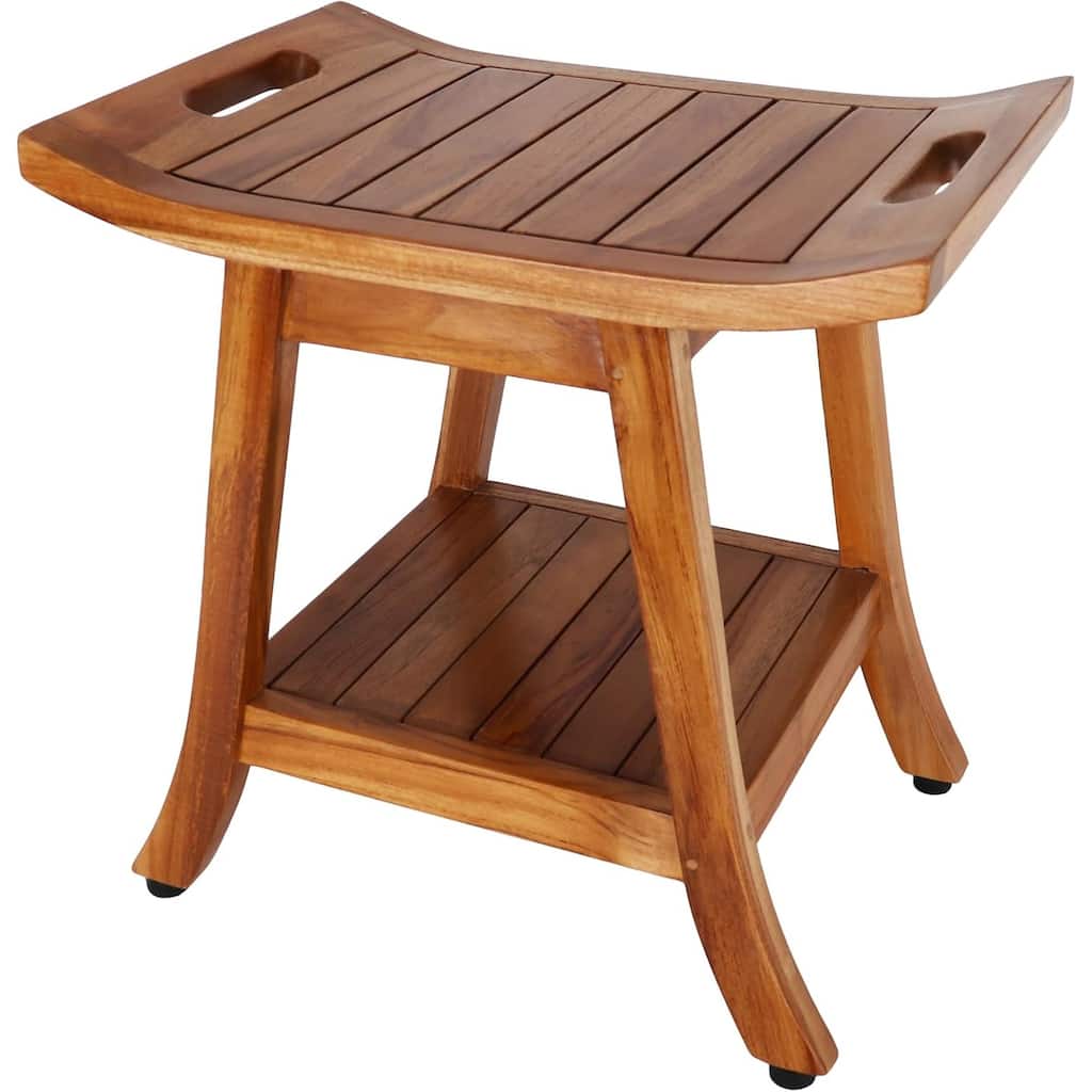 Rutledge & King Nella Teak Shower Stool