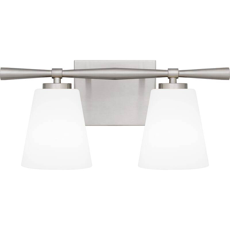 Brindley 2-Light Brushed Nickel Vanity Light