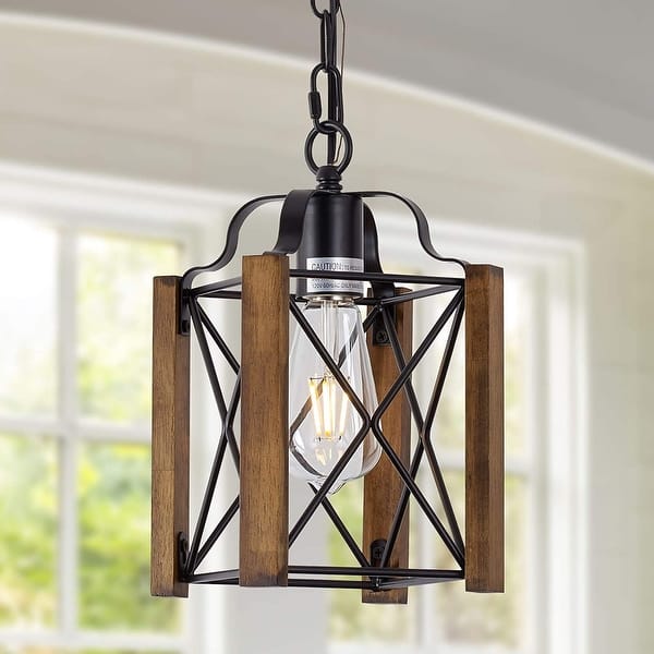 Adjustable rustic kitchen island wood - Overstock - 34408797