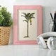 preview thumbnail 40 of 137, UA CH British Palms III -Framed Print w/glass-Cherry Red