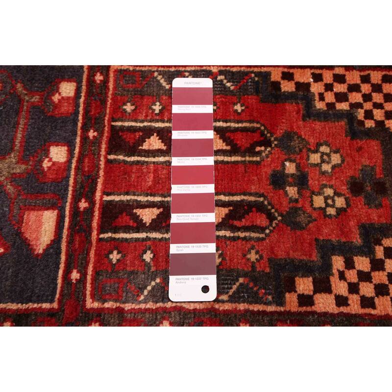 ECARPETGALLERY Hand-knotted Andelz Red Wool Rug - 4'6 x 9'4