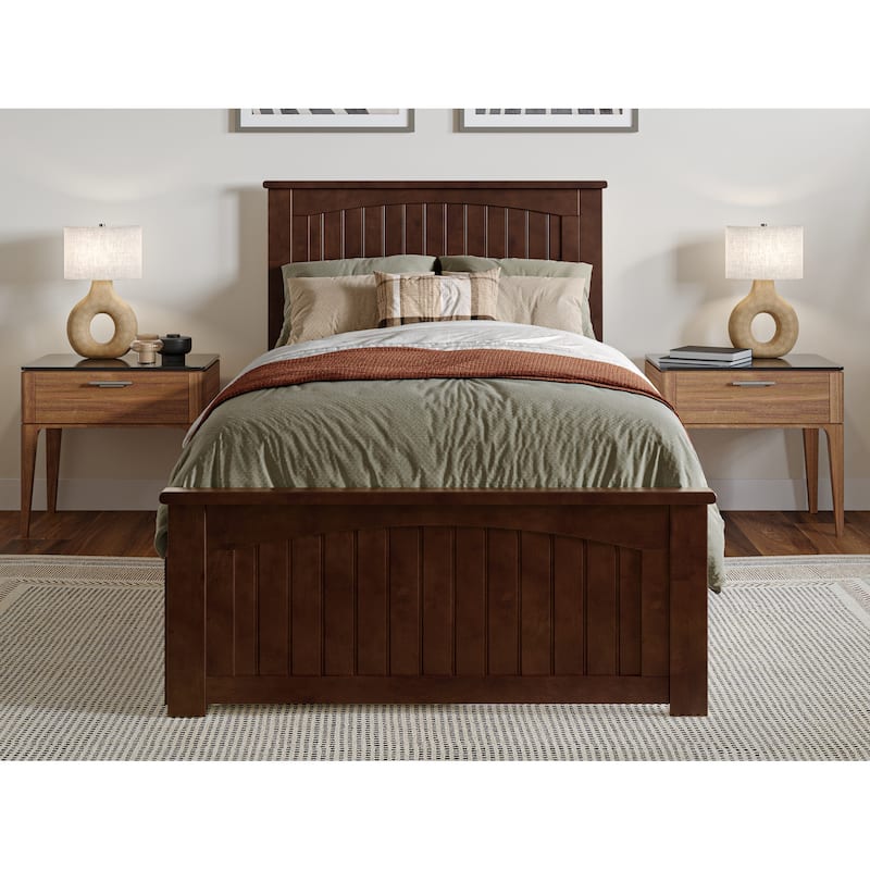 AFI Nantucket Platform Bed with Matching Footboard & Storage Drawers