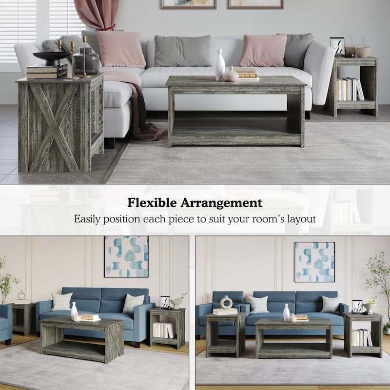 CraftPorch Contemporary Coffee Table Set