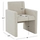 preview thumbnail 28 of 28, SAFAVIEH Couture Maisey Arm Chair - 26" W x 25" D x 33" H